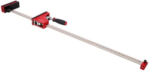 LuckyNote 12-Piece Parallel Clamp Kit, Red Steel, 24 and 40 Inch Clamps with Bench Dogs and Framing Blocks, 1700 lb Force, for Woodworking and Metal Fabrication