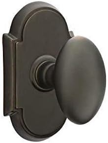Emtek Privacy Set, Style 8 Rosette, Egg Knob, Oil Rubbed Bronze US10B