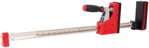 LuckyNote 12-Piece Parallel Clamp Kit, Red Steel, 24 and 40 Inch Clamps with Bench Dogs and Framing Blocks, 1700 lb Force, for Woodworking and Metal Fabrication