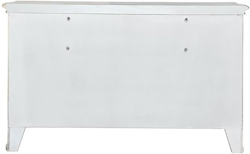 Acme Furniture Wood Dresser with 5 Drawers, Antique Pearl
