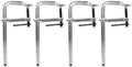 4-Pack 12' Drop Forged Steel Bar Clamps, F Clamps Set for Woodworking, Metalworking, Welding, DIY Projects (12' x 4-3/4' Throat, 4pcs)