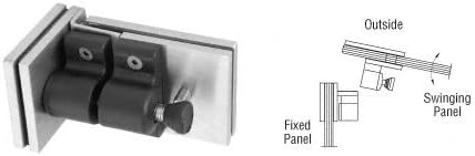 C.R. LAURENCE MLSP3BS CRL 316 Brushed Stainless 90 Degree Glass-to-Glass Gate Latch