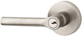 Baldwin EN.TUB.CRR Tube Keyed Entry Single Cylinder Leverset with Contemporary R, Satin Nickel