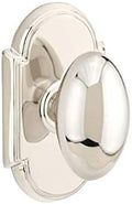 Emtek Privacy Set, Style 8 Rosette, Egg Knob, Polished Nickel US14