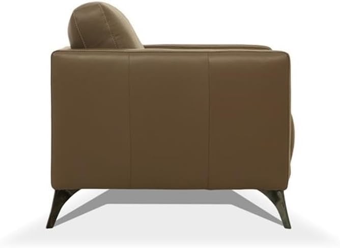 Acme Malaga Leather Sofa in Espresso Chocolate
