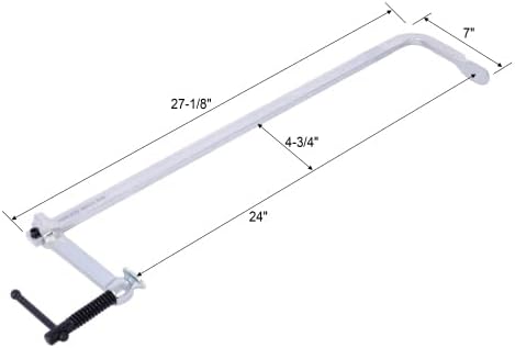 【LuckyNote】 Wood Workbench - Wooden Workbench for Garage Workshop and Home, with Bar Clamps Set (24 inch x 4-3/4 inch Throat,Pack of 2) The Package Will be Shipped in Two Separate parcels