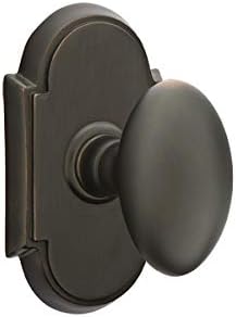 Emtek Privacy Set, Style 8 Rosette, Egg Knob, Oil Rubbed Bronze US10B