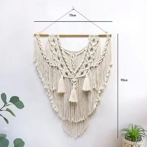 LXHELIVERY Large Wall Hanging Tapestries Hangings Hand Weaves Wall Decoration for Art Cotton Rope Wall Decor for Bedroom Living Room，BackdropTapestry Wedding Decor,Decorations (Color : E)