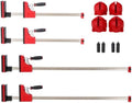 12 PCS Parallel Clamp Kits for Woodworking, 24'' Bar Clamps(2pcs)+40' Clmap(2pcs)+Bench Dogs (4pcs)+Framing Blocks(4pcs),for Woodworker Tools, DIY