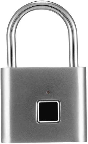 Portable Mini Keyless Smart Security Lock Fingerprint Padlock Gym Cabinet Box Bag Suitcase Luggage Code Password Travel(E)