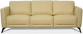 Acme Malaga Leather Sofa in Cream Beige