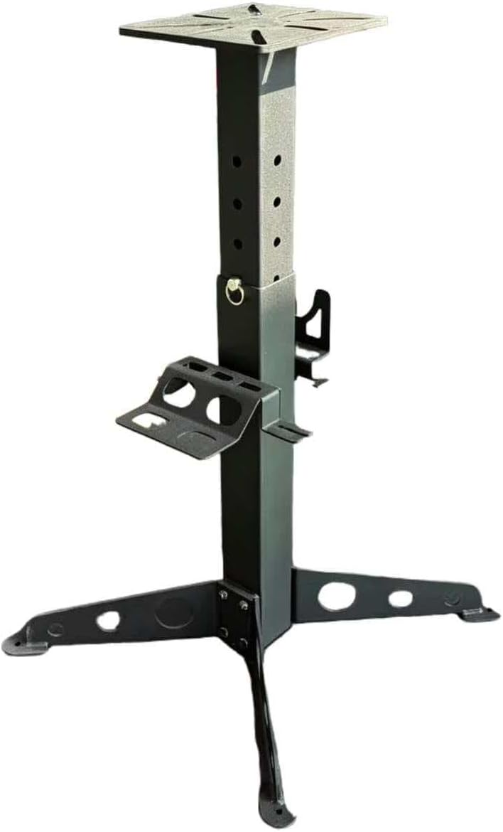 Adjustable Height 29'-41' Mount Vise and Grinder Floor Pedestal/Bench Top Grinder Stand, 500-pound Weight Capacity