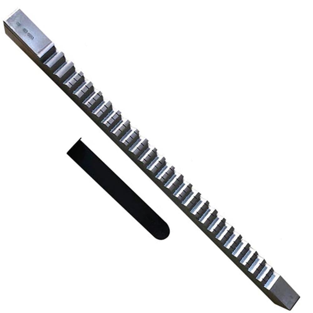 HSS F Push-Type Keyway Broach with Shims American Push Knife Metric Sized CNC Keyway Cutting Tools Heat Resistance(F1-22)