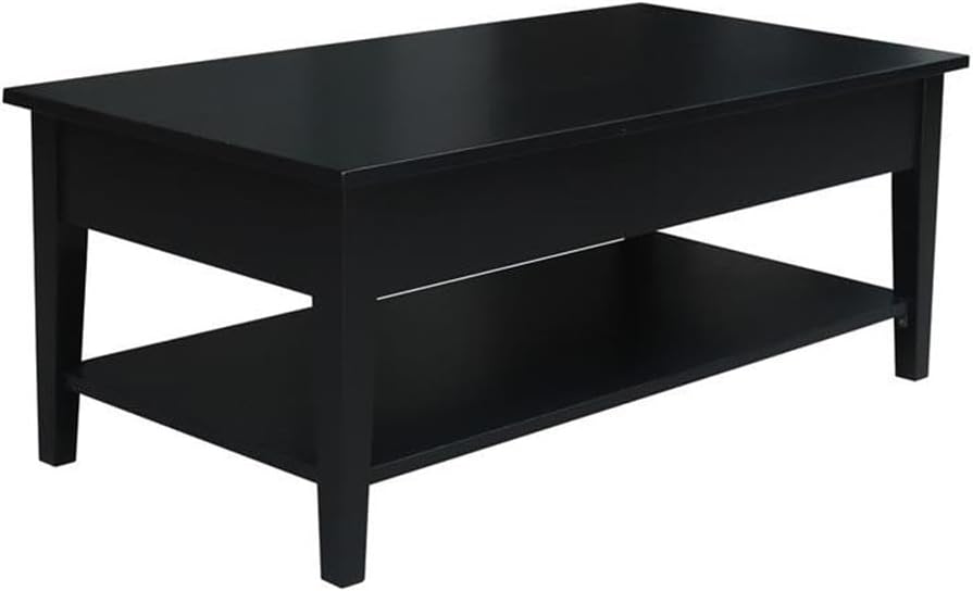 IC INTERNATIONAL CONCEPTS Spencer Black Wood Coffee Table