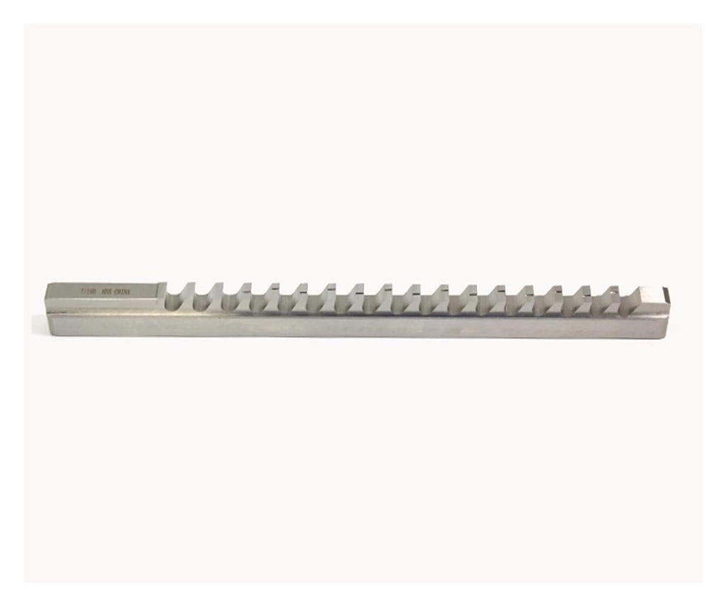22PCS Push-Type Keyway Broach Set Inch Sized High Speed Steel Keyway Cutting Tool for CNC Lathe Heat Resistance