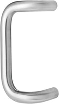 Rockwood BF157A.32D Stainless Steel 90-Degree Offset Door Pull, 1' Diameter x 9' Center-to-Center, Through Bolt Mounting for 1-3/4' Door, Satin Finish