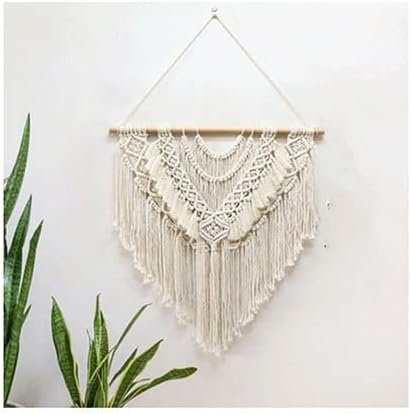 LXHELIVERY Wall Hanging Tapestries Hangings Handmade Cotton Rope Wall Tapestry, Woven Tassels Yarn Tapestries, for Bedroom Or Wedding, Tapestry Wedding Decor,Decorations (Color : F)