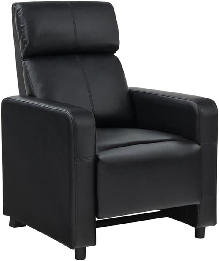 Coaster Home Furnishings - Toohey - Wood and Metal - 9-Piece Upholstered Theater Recliner with Tufted Backs, Pocket Coil Seating and Slim Track Arms - Living Room - Black - 600181-S5A