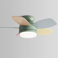 Flush Mount 32in Ceiling Fan with Light 6 Speed Quiet Colorful Ceiling Fans Remote LED Ceiling Lights Fan Lighting Timing Reversible Fan Light for Bedroom Kids Room Lounge
