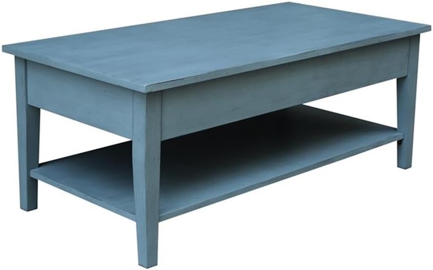 IC INTERNATIONAL CONCEPTS Spencer Blue Wood Coffee Table