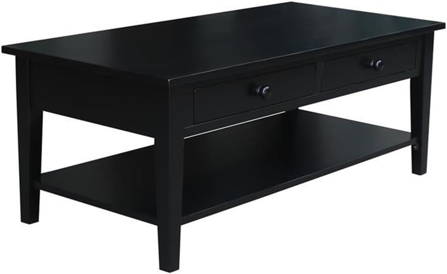 IC INTERNATIONAL CONCEPTS Spencer Black Wood Coffee Table