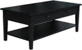IC INTERNATIONAL CONCEPTS Spencer Black Wood Coffee Table