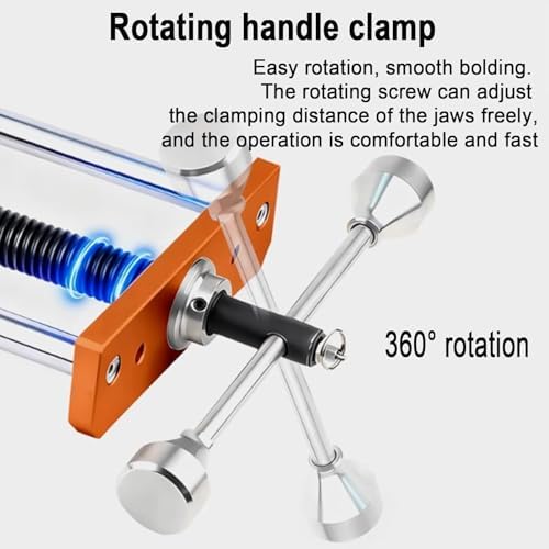 Woodworking Bench Vise, Multi-Functional inertial clamp, Clamping Range 0-300mm, Easy to Install,for Woodworking workshops, M8 mounting Screws not Included