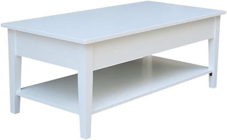 IC INTERNATIONAL CONCEPTS Spencer White Wood Coffee Table