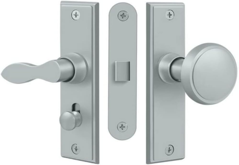 Deltana Sdml334u26d Square Storm Door Latch Mortise Lock, Brushed Chrome