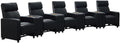 Coaster Home Furnishings - Toohey - Wood and Metal - 9-Piece Upholstered Theater Recliner with Tufted Backs, Pocket Coil Seating and Slim Track Arms - Living Room - Black - 600181-S5A