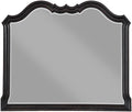 Acme Chelmsford Contemporary Wooden Frame Dresser Mirror in Antique Black