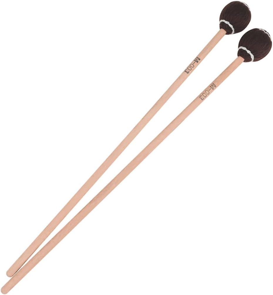 FAVOMOTO 20pcs Premium Marimba Mallets Maple Handle for Percussion Instruments Sturdy Grip for Beginners and Professionals Practice Tool for Music