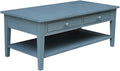 IC INTERNATIONAL CONCEPTS Spencer Blue Wood Coffee Table