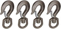 47400946 Drop Forged Alloy Steel Swivel Eye Hook with Latch, 3 Ton Working Load Limit (4)