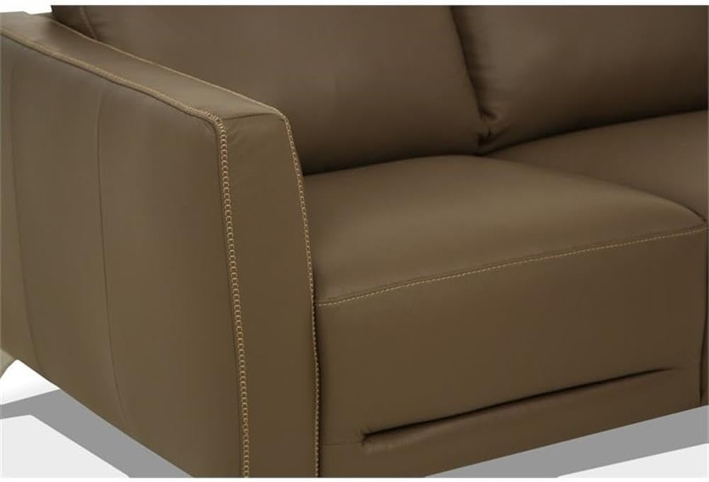 Acme Malaga Leather Sofa in Espresso Chocolate