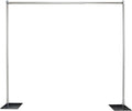 Pipe and Drape Backdrop Photobooth Wedding Party Convention Tradeshow Kit Framework ONLY (8x12Fixed) Upgraded Version