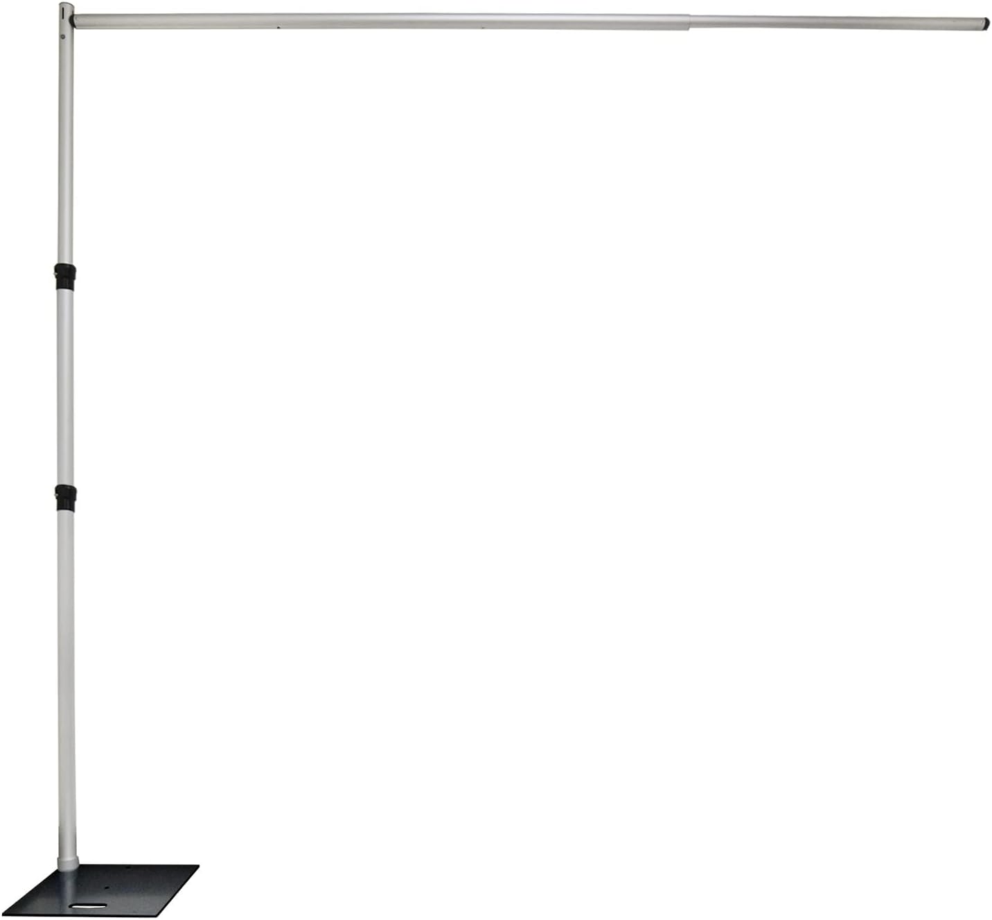 Pipe and Drape Backdrop Portable Photobooth Wedding Party Convention Tradeshow Kit Framework ONLY (ADJ Upright Extension PKG (18'x18'))