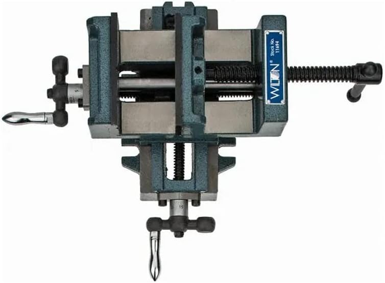 Wilton Cross-Slide Drill Press Vise, 4' Jaw Width & Max Opening, 1-3/8' Jaw Depth (Model CS4)