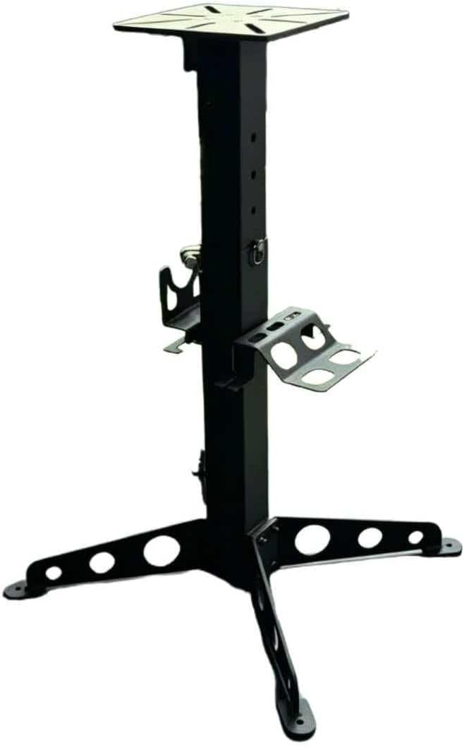 Adjustable Height 29'-41' Mount Vise and Grinder Floor Pedestal/Bench Top Grinder Stand, 500-pound Weight Capacity