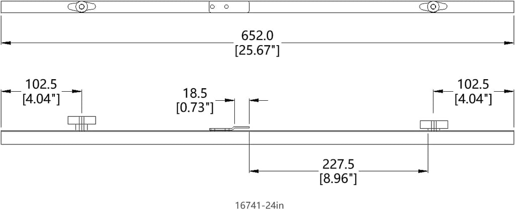 FixtureDisplays® 24' Blueprint File Hanging Clamp, One Case of 12 Clamps 16741-24IN