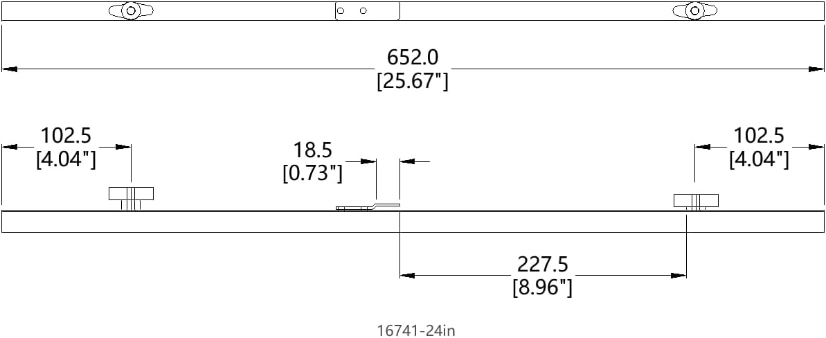 FixtureDisplays® 24' Blueprint File Hanging Clamp, One Case of 12 Clamps 16741-24IN