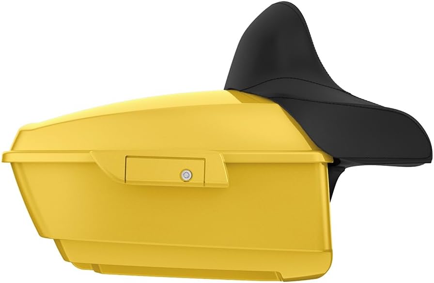 Tour Pack Latches for Harley,Tour Pack Trunk Lid Latch with Keys Fit for Harley Touring/Road King/Road Glide/Street Glide/Electra Glide/Ultra-Classic 2014+ Industrial Yellow