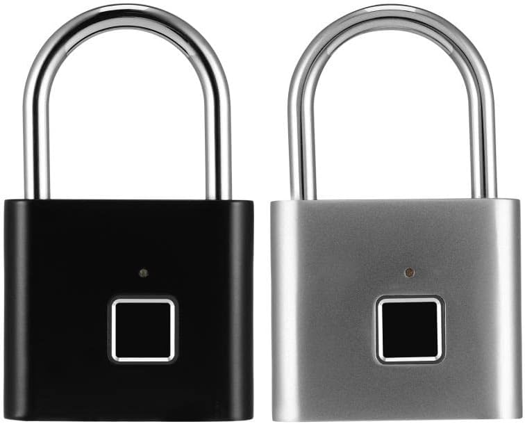 Portable Mini Keyless Smart Security Lock Fingerprint Padlock Gym Cabinet Box Bag Suitcase Luggage Code Password Travel(E)