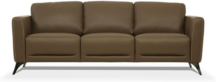 Acme Malaga Leather Sofa in Espresso Chocolate