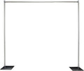 Pipe and Drape Photobooth Wedding Party Convention Tradeshow Backdrop Kit Framework ONLY (8x10Fixed) Upgraded Version