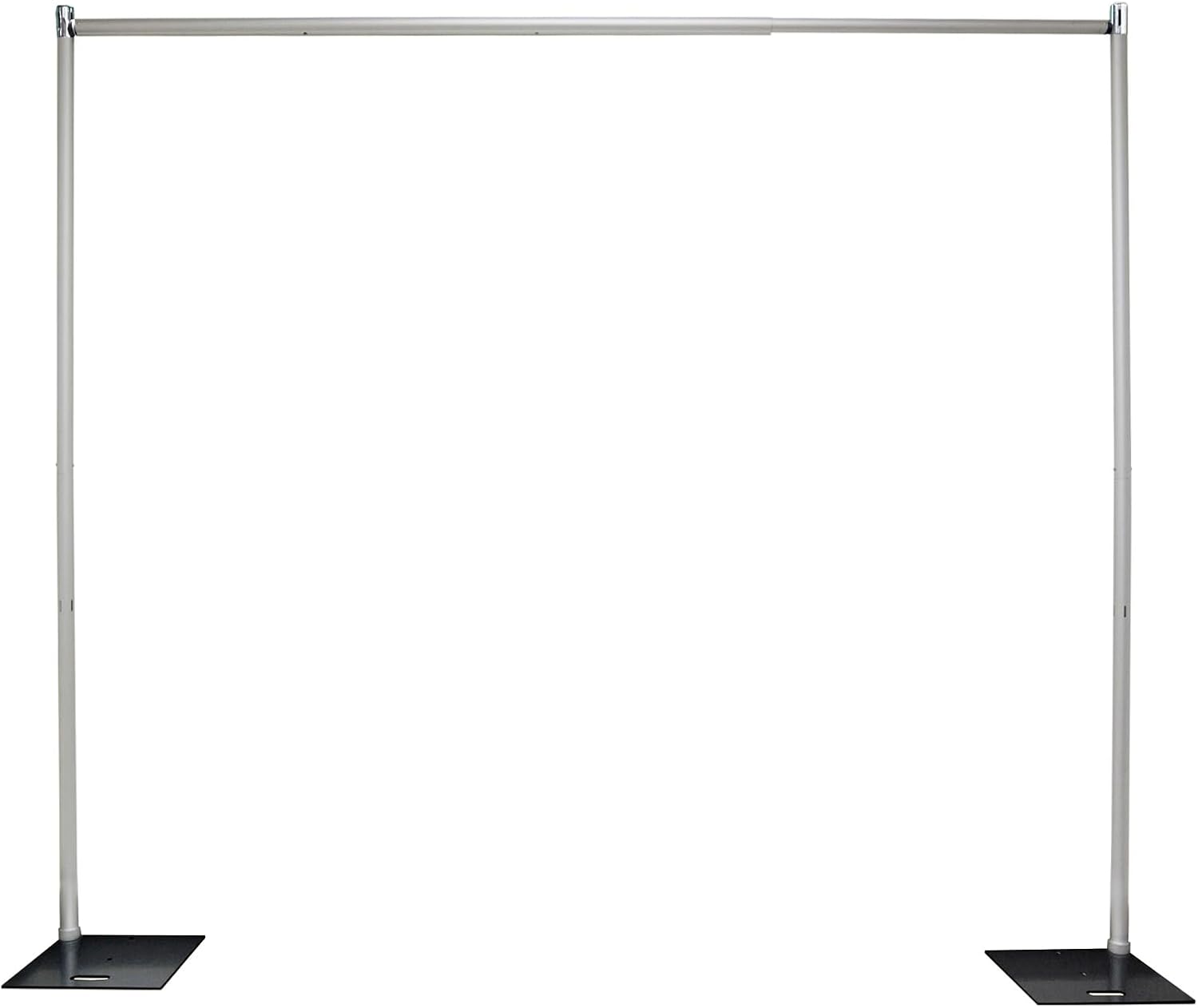Pipe and Drape Photobooth Wedding Party Convention Tradeshow Backdrop Kit Framework ONLY (8x10Fixed) Upgraded Version