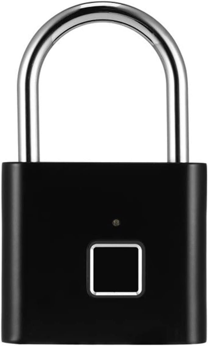 Portable Mini Keyless Smart Security Lock Fingerprint Padlock Gym Cabinet Box Bag Suitcase Luggage Code Password Travel(D)