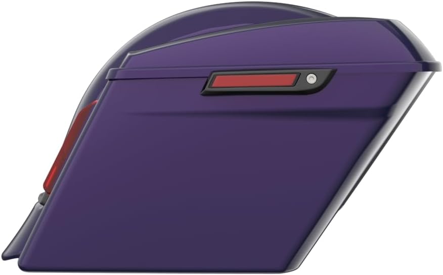 Advanblack Color Matched Stretched Bags, Lids Black Latch Hardware for '23-'24 Harley Touring CVO & 2024 Street Glide, Road Glide (Mystic Shift)