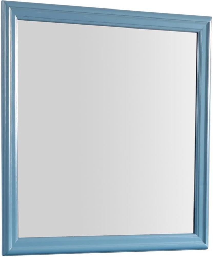 Glory Furniture Louis Phillipe Mirror in Teal