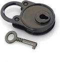 1pcs Metal Fashion Lovely Lock Vintage Mini Padlock Bag Suitcase Luggage Box Key with DIY Hardware Accessories(D)